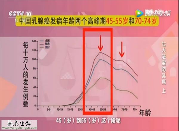 乳腺癌的发病率及高发年龄